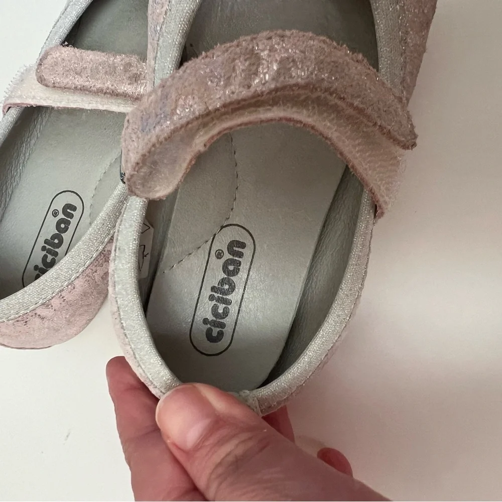 Ciciban|Kids Girls Glittery Pink Mary Jane Flats -Size 11